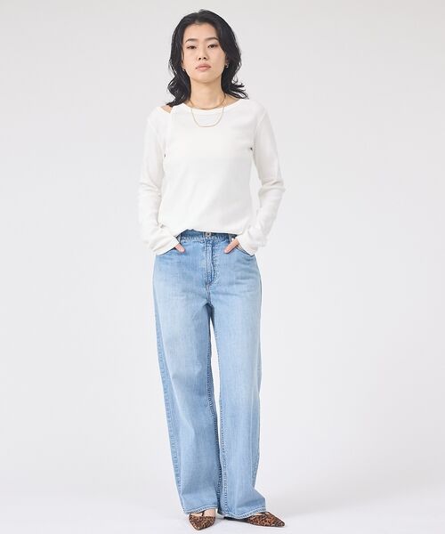 Rouge vif la cle / ルージュ・ヴィフ ラクレ Tシャツ | 【IRONING/アイロニング】アシンメトリーロングスリーブTシャツ/ロンT/カ | 詳細3