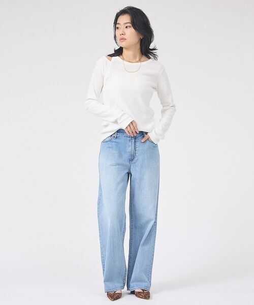 Rouge vif la cle / ルージュ・ヴィフ ラクレ Tシャツ | 【IRONING/アイロニング】アシンメトリーロングスリーブTシャツ/ロンT/カ | 詳細4