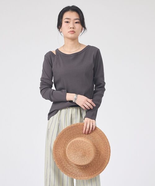 Rouge vif la cle / ルージュ・ヴィフ ラクレ Tシャツ | 【IRONING/アイロニング】アシンメトリーロングスリーブTシャツ/ロンT/カ | 詳細8