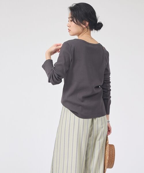 Rouge vif la cle / ルージュ・ヴィフ ラクレ Tシャツ | 【IRONING/アイロニング】アシンメトリーロングスリーブTシャツ/ロンT/カ | 詳細9