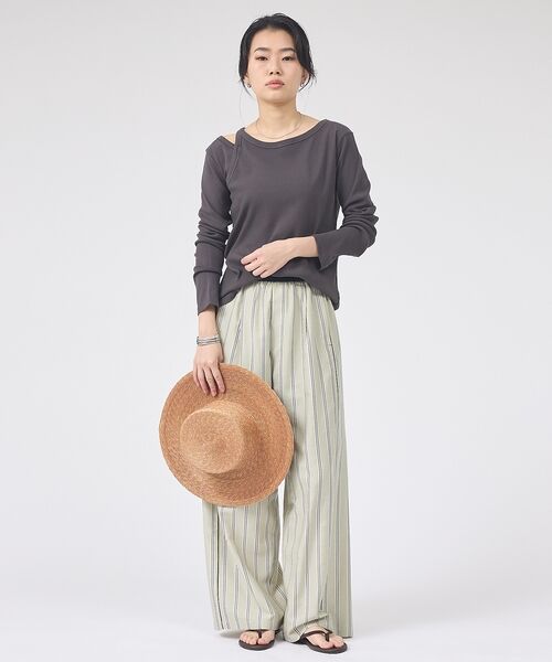 Rouge vif la cle / ルージュ・ヴィフ ラクレ Tシャツ | 【IRONING/アイロニング】アシンメトリーロングスリーブTシャツ/ロンT/カ | 詳細10