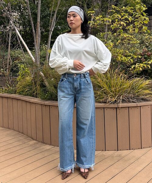 Rouge vif la cle / ルージュ・ヴィフ ラクレ デニムパンツ | 【RED CARD/レッドカード】Wish ウィッシュ ワイドストレートデニム/ | 詳細11