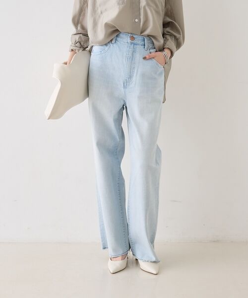 Rouge vif la cle / ルージュ・ヴィフ ラクレ デニムパンツ | 【RED CARD/レッドカード】Manoa マノア イージーストレートデニム/ | 詳細1