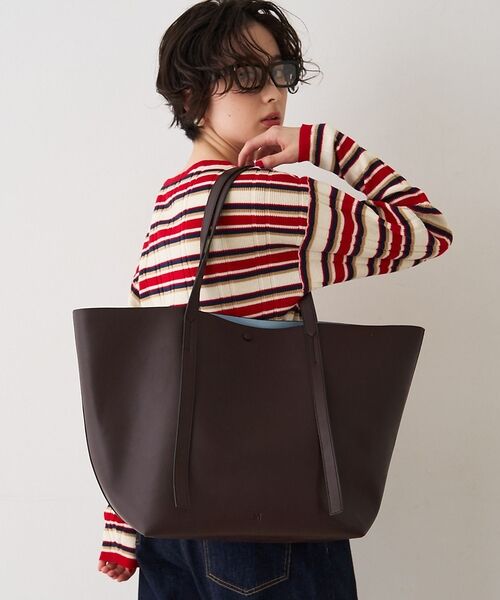 Rouge vif la cle / ルージュ・ヴィフ ラクレ トートバッグ | 【&MyuQ/アンドミューク】MELET ビックトートバッグ/ショルダーバッグ【（ダークブラウン）