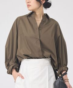 Rouge vif la cle / ルージュ・ヴィフ ラクレ シャツ・ブラウス | ドルマンストレッチブロードビックシャツ【予約】