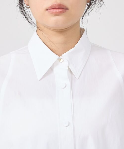 Rouge vif la cle / ルージュ・ヴィフ ラクレ シャツ・ブラウス | ドルマンストレッチブロードビックシャツ【予約】 | 詳細11