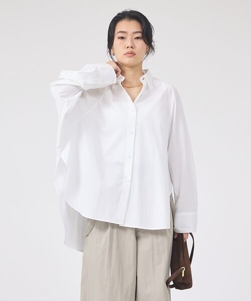 Rouge vif la cle / ルージュ・ヴィフ ラクレ シャツ・ブラウス | ドルマンストレッチブロードビックシャツ【予約】 | 詳細2