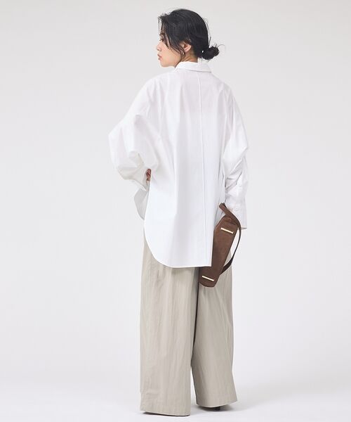 Rouge vif la cle / ルージュ・ヴィフ ラクレ シャツ・ブラウス | ドルマンストレッチブロードビックシャツ【予約】 | 詳細6