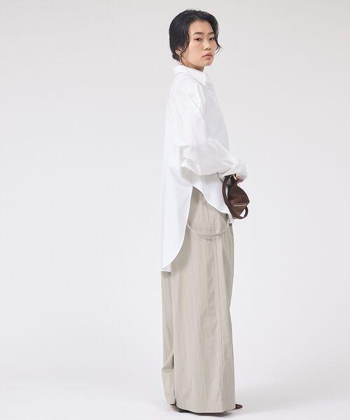 Rouge vif la cle / ルージュ・ヴィフ ラクレ シャツ・ブラウス | ドルマンストレッチブロードビックシャツ【予約】 | 詳細7