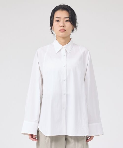 Rouge vif la cle / ルージュ・ヴィフ ラクレ シャツ・ブラウス | ドルマンストレッチブロードビックシャツ【予約】 | 詳細8