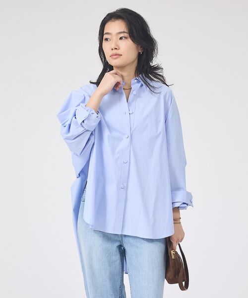 Rouge vif la cle / ルージュ・ヴィフ ラクレ シャツ・ブラウス | ドルマンストレッチブロードビックシャツ【予約】 | 詳細17