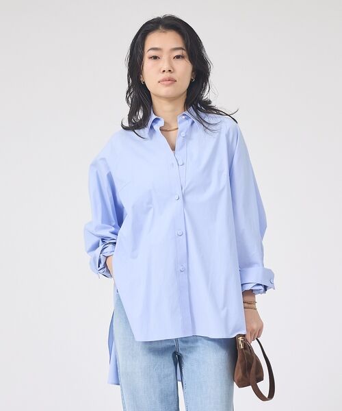 Rouge vif la cle / ルージュ・ヴィフ ラクレ シャツ・ブラウス | ドルマンストレッチブロードビックシャツ【予約】 | 詳細18