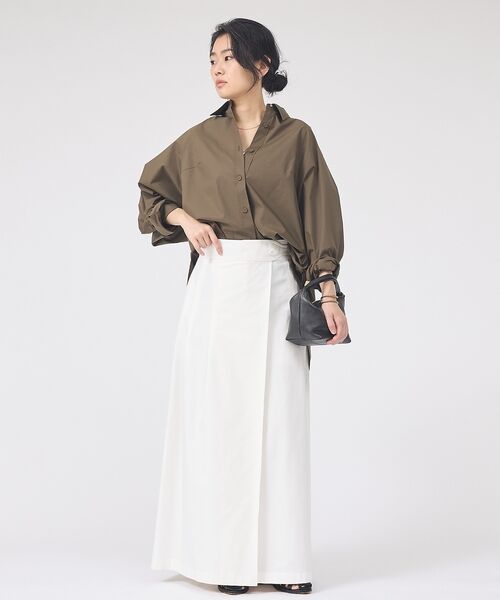 Rouge vif la cle / ルージュ・ヴィフ ラクレ シャツ・ブラウス | ドルマンストレッチブロードビックシャツ【予約】 | 詳細29