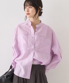 Rouge vif la cle / ルージュ・ヴィフ ラクレ シャツ・ブラウス | シアースタンドネックシャツ【予約】