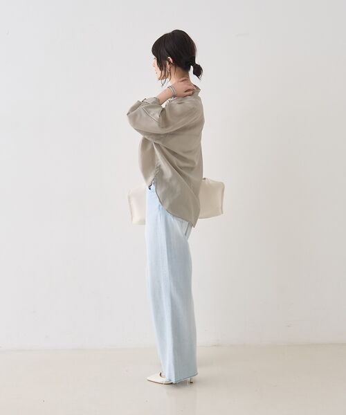 Rouge vif la cle / ルージュ・ヴィフ ラクレ シャツ・ブラウス | シアースタンドネックシャツ/バンドカラーシャツ【予約】 | 詳細21