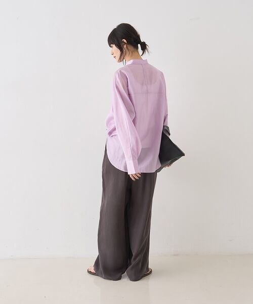 Rouge vif la cle / ルージュ・ヴィフ ラクレ シャツ・ブラウス | シアースタンドネックシャツ【予約】 | 詳細22