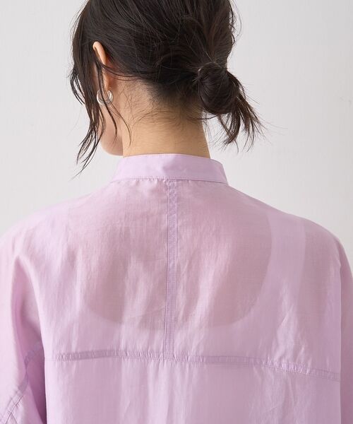 Rouge vif la cle / ルージュ・ヴィフ ラクレ シャツ・ブラウス | シアースタンドネックシャツ【予約】 | 詳細26