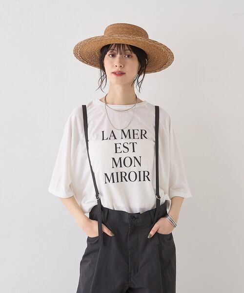 Rouge vif la cle / ルージュ・ヴィフ ラクレ Tシャツ | シアーロゴオーバーサイズTシャツ【予約】 | 詳細1