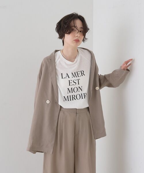 Rouge vif la cle / ルージュ・ヴィフ ラクレ Tシャツ | シアーロゴオーバーサイズTシャツ【予約】 | 詳細12