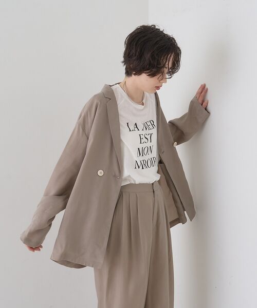 Rouge vif la cle / ルージュ・ヴィフ ラクレ Tシャツ | シアーロゴオーバーサイズTシャツ【予約】 | 詳細15