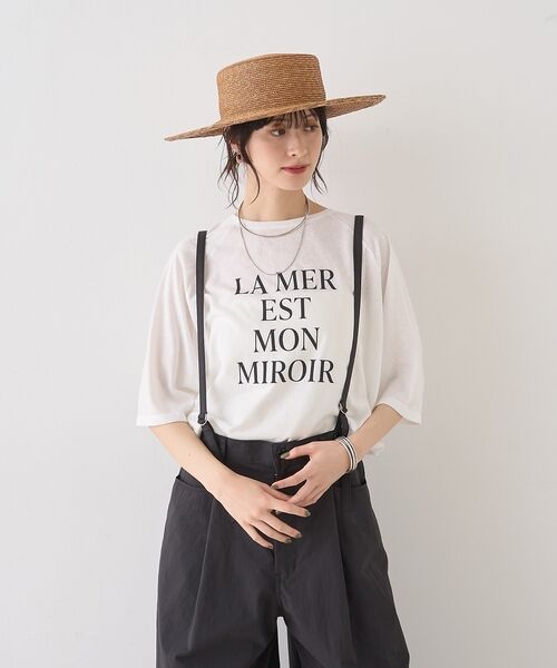 Rouge vif la cle / ルージュ・ヴィフ ラクレ Tシャツ | シアーロゴオーバーサイズTシャツ【予約】 | 詳細2