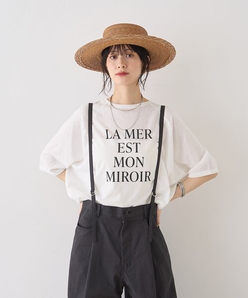 Rouge vif la cle / ルージュ・ヴィフ ラクレ Tシャツ | シアーロゴオーバーサイズTシャツ【予約】 | 詳細3