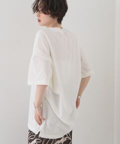 Rouge vif la cle / ルージュ・ヴィフ ラクレ Tシャツ | コットンバックドレープTシャツ/セミロング丈【予約】