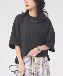 Rouge vif la cle / ルージュ・ヴィフ ラクレ Tシャツ | コットンバックドレープTシャツ/セミロング丈【予約】