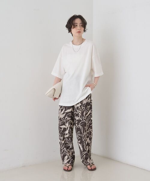 Rouge vif la cle / ルージュ・ヴィフ ラクレ Tシャツ | コットンバックドレープTシャツ/セミロング丈【予約】 | 詳細11