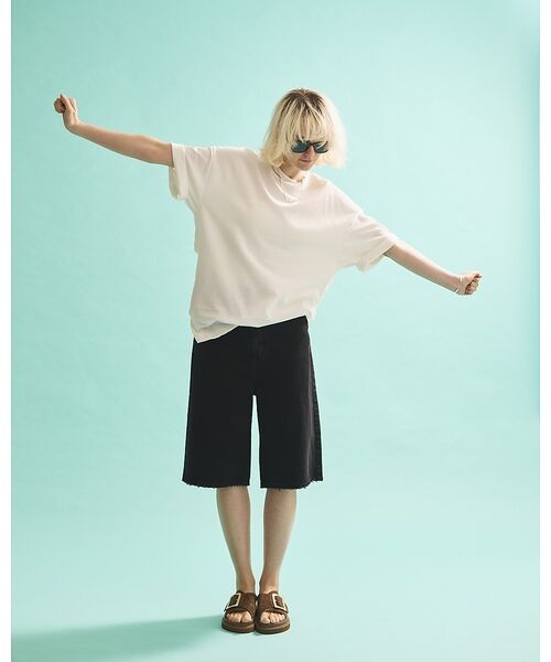 Rouge vif la cle / ルージュ・ヴィフ ラクレ Tシャツ | コットンバックドレープTシャツ/セミロング丈 | 詳細18