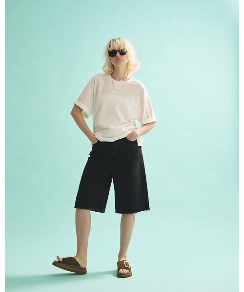 Rouge vif la cle / ルージュ・ヴィフ ラクレ Tシャツ | コットンバックドレープTシャツ/セミロング丈 | 詳細19