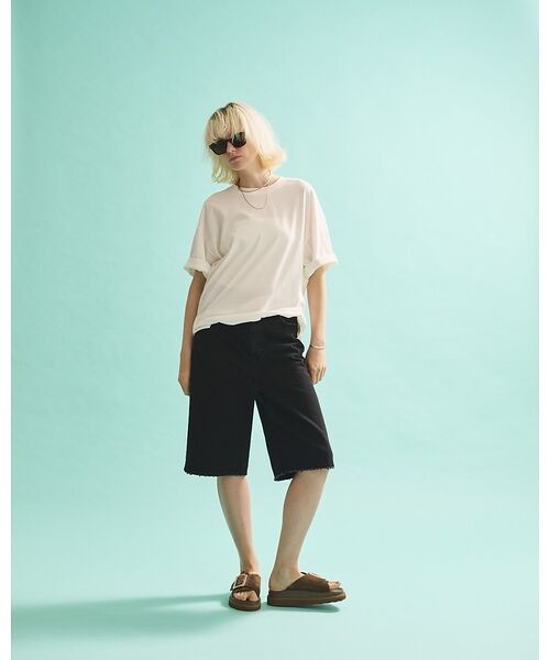Rouge vif la cle / ルージュ・ヴィフ ラクレ Tシャツ | コットンバックドレープTシャツ/セミロング丈 | 詳細22