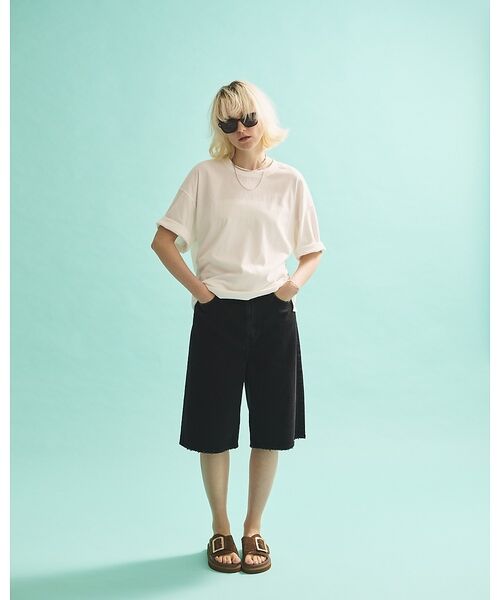 Rouge vif la cle / ルージュ・ヴィフ ラクレ Tシャツ | コットンバックドレープTシャツ/セミロング丈 | 詳細23