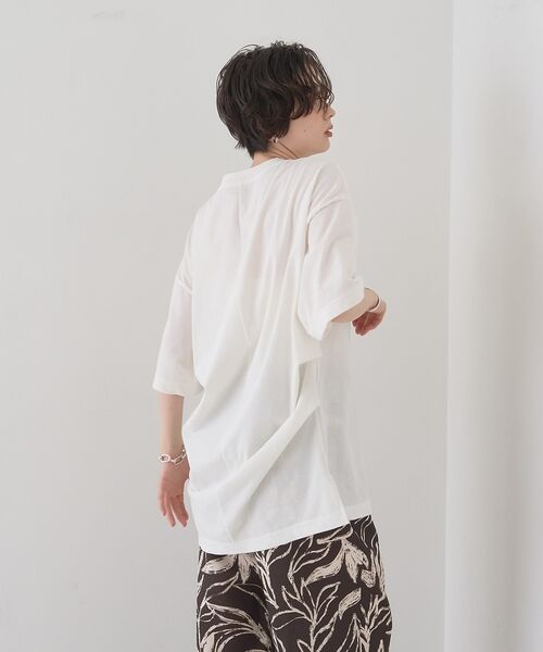 Rouge vif la cle / ルージュ・ヴィフ ラクレ Tシャツ | コットンバックドレープTシャツ/セミロング丈【予約】 | 詳細4