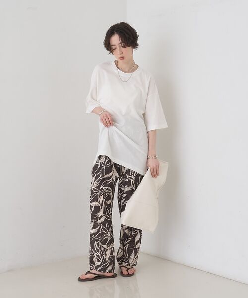 Rouge vif la cle / ルージュ・ヴィフ ラクレ Tシャツ | コットンバックドレープTシャツ/セミロング丈【予約】 | 詳細7