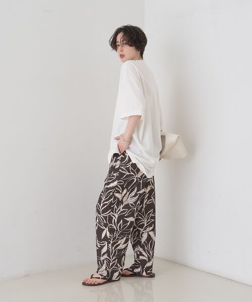 Rouge vif la cle / ルージュ・ヴィフ ラクレ Tシャツ | コットンバックドレープTシャツ/セミロング丈【予約】 | 詳細8