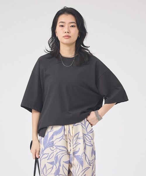 Rouge vif la cle / ルージュ・ヴィフ ラクレ Tシャツ | コットンバックドレープTシャツ/セミロング丈【予約】 | 詳細15