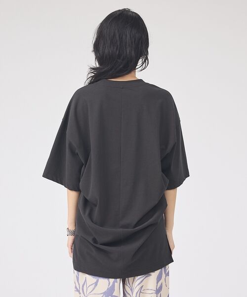 Rouge vif la cle / ルージュ・ヴィフ ラクレ Tシャツ | コットンバックドレープTシャツ/セミロング丈【予約】 | 詳細25