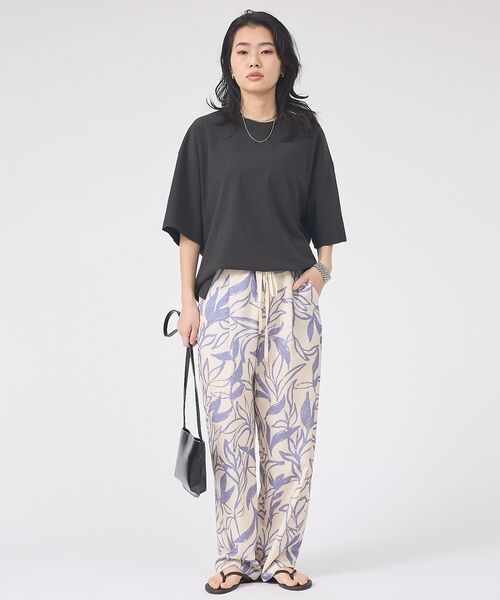 Rouge vif la cle / ルージュ・ヴィフ ラクレ Tシャツ | コットンバックドレープTシャツ/セミロング丈【予約】 | 詳細19