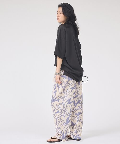 Rouge vif la cle / ルージュ・ヴィフ ラクレ Tシャツ | コットンバックドレープTシャツ/セミロング丈【予約】 | 詳細21