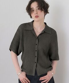 Rouge vif la cle / ルージュ・ヴィフ ラクレ ニット・セーター | リブドルマンス襟付きニットカーディガン/プルオーバー【予約】