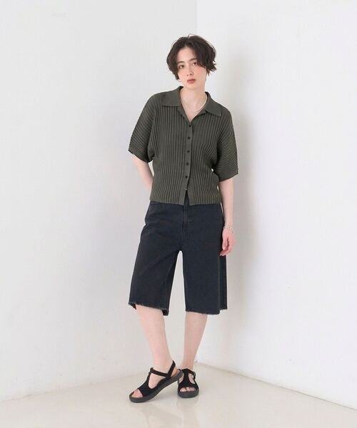 Rouge vif la cle / ルージュ・ヴィフ ラクレ ニット・セーター | リブドルマンス襟付きニットカーディガン/プルオーバー【予約】 | 詳細16