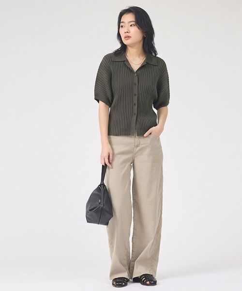 Rouge vif la cle / ルージュ・ヴィフ ラクレ ニット・セーター | リブドルマンス襟付きニットカーディガン/プルオーバー【予約】 | 詳細17