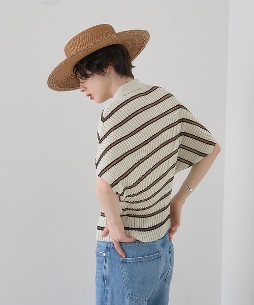 Rouge vif la cle / ルージュ・ヴィフ ラクレ ニット・セーター | リブドルマンス襟付きニットカーディガン/プルオーバー【予約】 | 詳細21