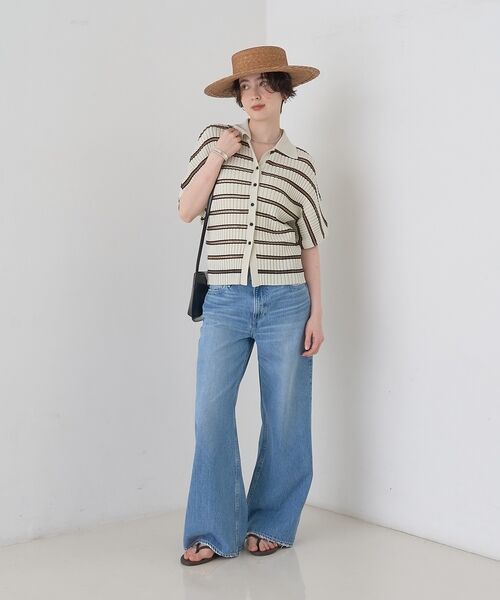 Rouge vif la cle / ルージュ・ヴィフ ラクレ ニット・セーター | リブドルマンス襟付きニットカーディガン/プルオーバー【予約】 | 詳細23