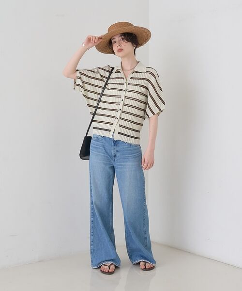 Rouge vif la cle / ルージュ・ヴィフ ラクレ ニット・セーター | リブドルマンス襟付きニットカーディガン/プルオーバー【予約】 | 詳細25