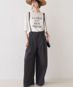 Rouge vif la cle / ルージュ・ヴィフ ラクレ パンツ | 2WAYサスペンダータックワイドパンツ【予約】