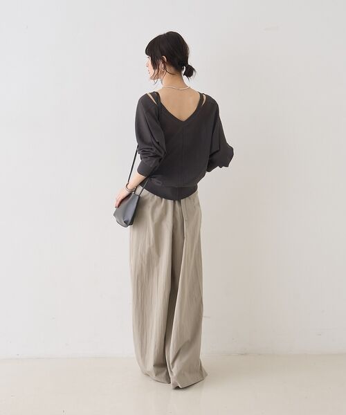 Rouge vif la cle / ルージュ・ヴィフ ラクレ パンツ | 2WAYサスペンダータックワイドパンツ【予約】 | 詳細12