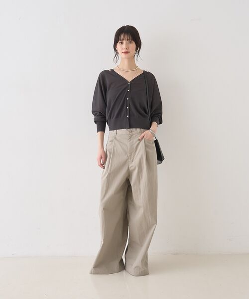 Rouge vif la cle / ルージュ・ヴィフ ラクレ パンツ | 2WAYサスペンダータックワイドパンツ【予約】 | 詳細6