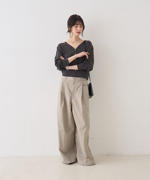 Rouge vif la cle / ルージュ・ヴィフ ラクレ パンツ | 2WAYサスペンダータックワイドパンツ【予約】 | 詳細7